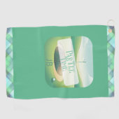 Serviette De Golf Thème Golf Par Tee Personnalisé (Horizontal)