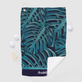 Serviette De Golf Thème tropical Turquoise moderne personnalisé| (En situation)