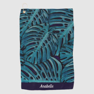 Serviette De Golf Thème tropical Turquoise moderne personnalisé 