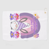 Serviette De Golf Theres gnomebunny comme vous (Horizontal)