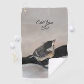 Serviette De Golf Tidi my Bird le Parus Major (En situation)