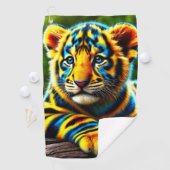 Serviette De Golf Tiger (En situation)