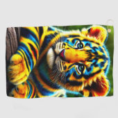 Serviette De Golf Tiger (Horizontal)