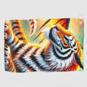 Serviette De Golf Tiger Art (Horizontal)