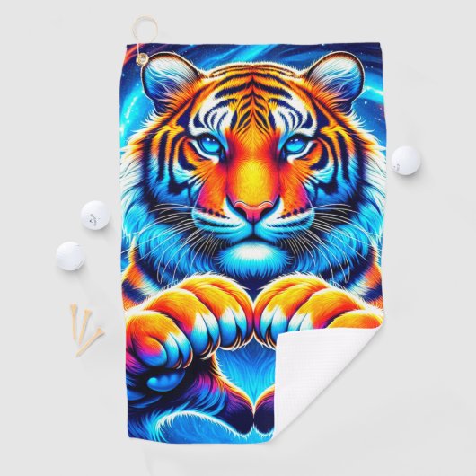 Serviette De Golf Tiger Art (En situation)