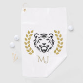 Serviette De Golf Tigre et Lauriers (En situation)