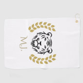 Serviette De Golf Tigre et Lauriers (Horizontal)