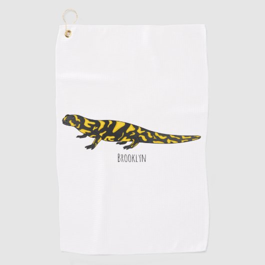 Serviette De Golf Tigre salamandre (Devant)