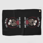 Serviette De Golf Till Death Golf Towel (Horizontal)