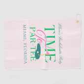 Serviette De Golf Time to Par-Tee Golf Bachelorette (Horizontal)