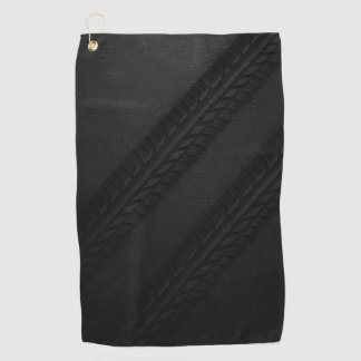 Serviette De Golf Tire Tracks on Asphalt Grunge Texture – Industrial