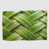 Serviette De Golf Tissage de bambou frais vert (Horizontal)