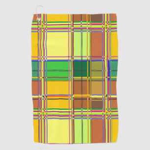 Serviette De Golf Tissu coloré des Caraïbes Madras Tartan