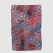 Serviette De Golf Tissu de cellule rouge avec torsion de lumière dou (Devant)