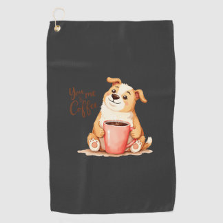 Serviette De Golf Toi & moi Café - Joli Corgi & Boisson Conviviale