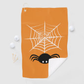 Serviette De Golf Toile d'araignée Halloween (En situation)
