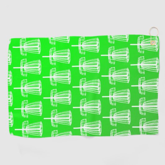 Serviette De Golf Toile de golf verdoyante pour le jour (Horizontal)