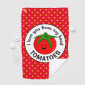 Serviette De Golf Tomates de ma tête (En situation)