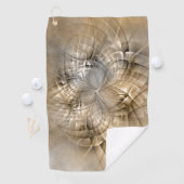 Serviette De Golf Tons Terre Abstrait Art fractal moderne Texture (En situation)