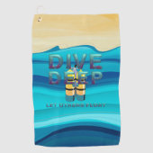 Serviette de golf TOP Plongée en apnée (Devant)