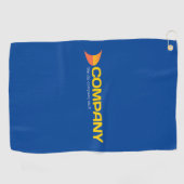 Serviette De Golf Torchon bleu personnalisé (Horizontal)