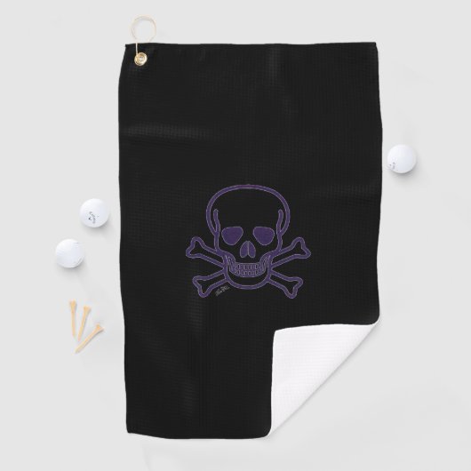 Serviette De Golf Torchon de golf de Ghost Skull (En situation)