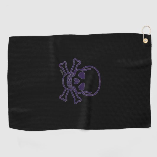 Serviette De Golf Torchon de golf de Ghost Skull (Horizontal)