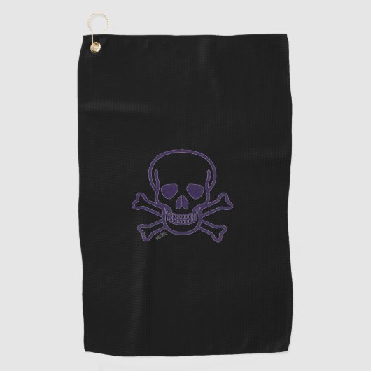 Serviette De Golf Torchon de golf de Ghost Skull (Devant)