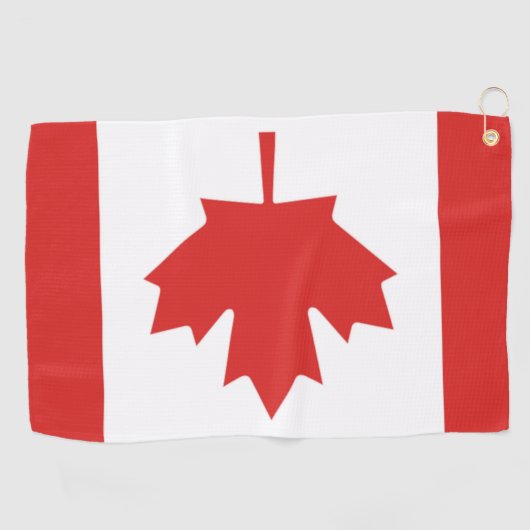 Serviette De Golf Torchon de golf du drapeau canadien (Horizontal)