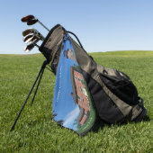 Serviette De Golf Torchon de golf du phare Charlotte Genesee (Vert)