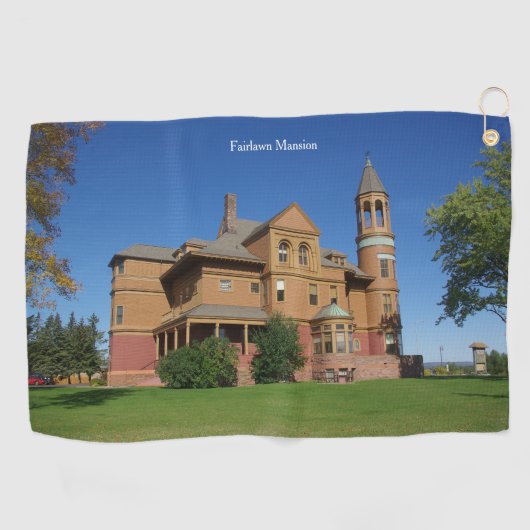 Serviette De Golf Torchon de golf Fairlawn Mansion (Horizontal)