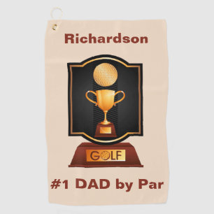 Serviette De Golf Torchon de golf Monogramme personnalisé pour papa