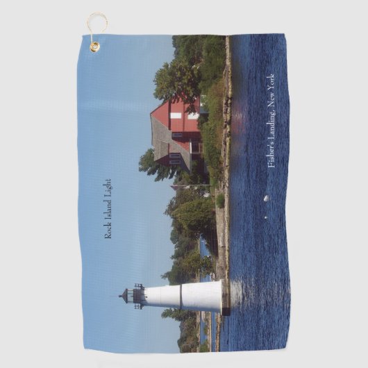 Serviette De Golf Torchon de golf Rock Island Light (Devant)