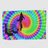 Serviette De Golf Torchon de golf sur disque - Michigan tie dye (Horizontal)