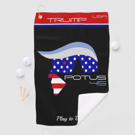 Serviette De Golf Torchon de golf TRUMP POTUS19 (En situation)