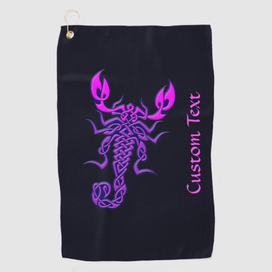 Serviette De Golf Torchon de golf violet Celtic Knot (Devant)