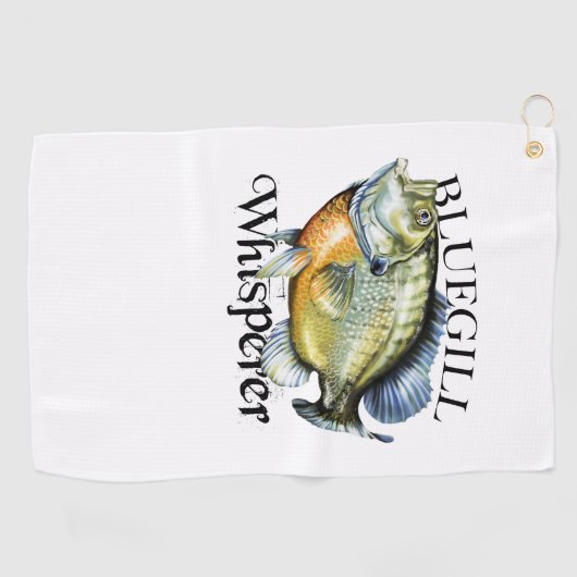 Serviette De Golf Torchon de pêche Whisperer Bluegill (Horizontal)