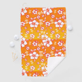 Serviette De Golf Torchon d'Orange Hawaiin (En situation)