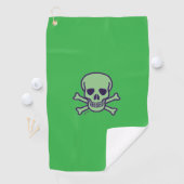Serviette De Golf Torchon vert crâne (En situation)