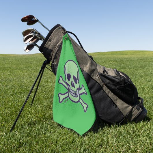 Serviette De Golf Torchon vert crâne (Vert)