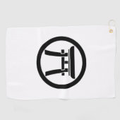 Serviette De Golf Torii en cercle (Horizontal)