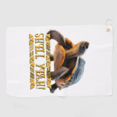 Serviette De Golf Tortue 001 Shell Ouais ! (Horizontal)