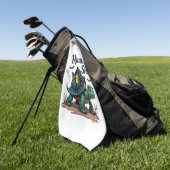 Serviette De Golf Tortue à coquilles (Vert)