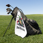 Serviette De Golf Tortue à dents pointues (Vert)