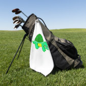 Serviette De Golf Tortue Aimer mignon animal (Vert)
