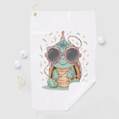 Serviette De Golf Tortue cool (En situation)