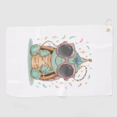 Serviette De Golf Tortue cool (Horizontal)