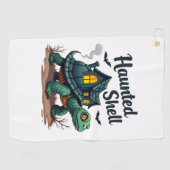 Serviette De Golf Tortue coquille hantée (Horizontal)