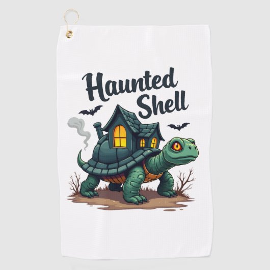 Serviette De Golf Tortue coquille hantée (Devant)