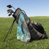 Serviette De Golf tortue de mer (Vert)